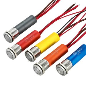 FUSE Latching 19mm 5A 10A 15A 20A High current single illuminated waterproof stainless steel push button switch with wiring and Fuse