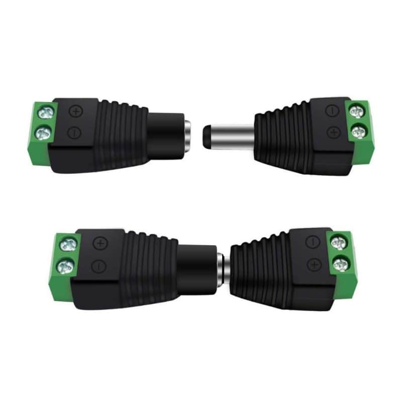 thumbnail image 2 of 12V DC Connector: 5.5mm X 2.1mm Male Female Power Jack Adapter For LED 2 of 9