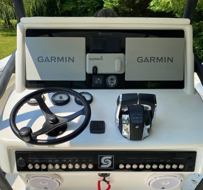 Boat dashboard after refit