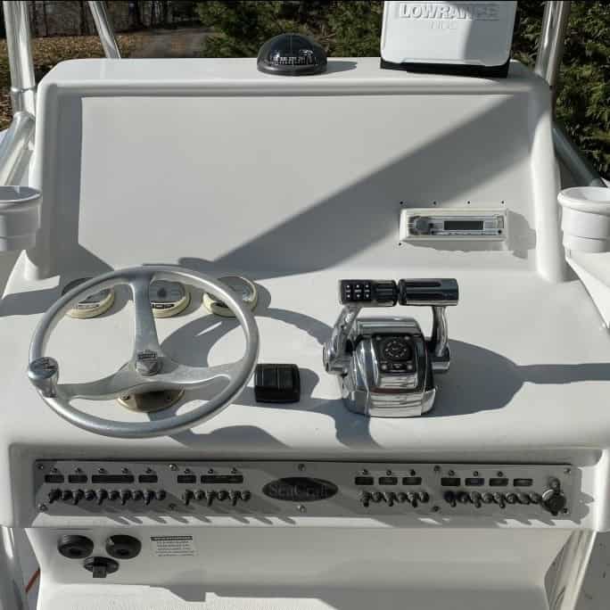 Boat dashboard before refit