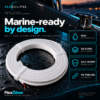 FlexGlow marine LED strip construction