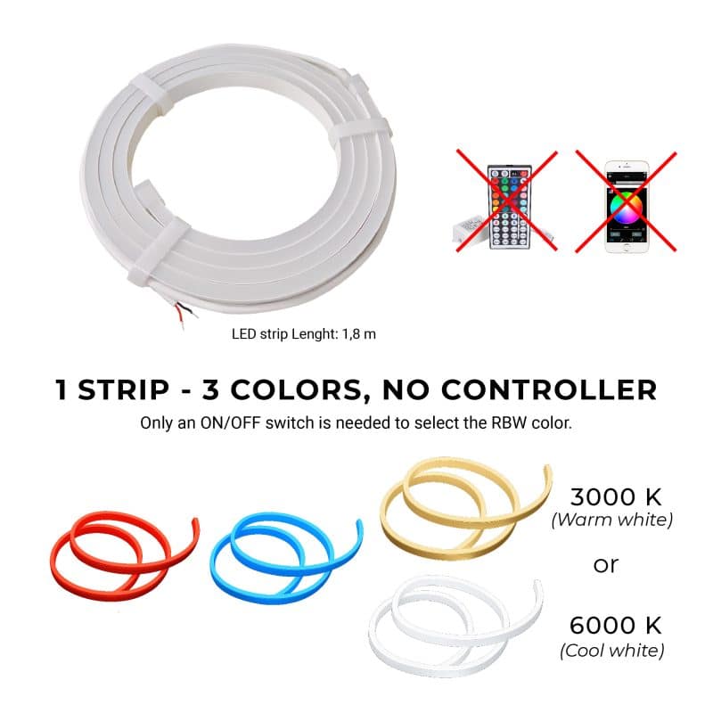 FlexGlow – Marine-Grade RBW LED Strip Light - Image 3