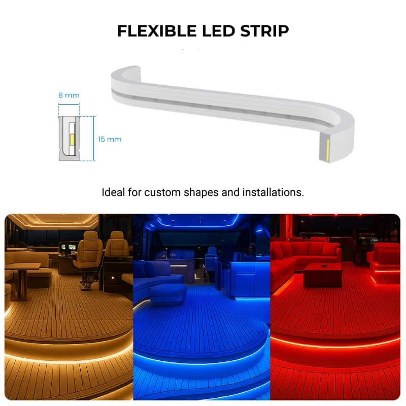 FlexGlow – Marine-Grade RBW LED Strip Light - Image 4