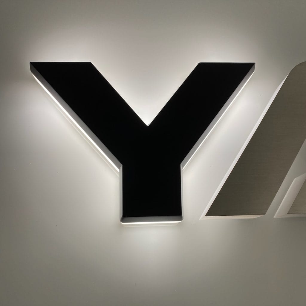 Y yacht letter detail